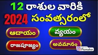 2024 Rashi phalalu|Rashiphalalu in 2024-2025|2024 రాశిఫలాలు|2024 telugu horoscope|2024 astrology