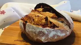 К завтраку! Ароматный ХЛЕБ С НАЧИНКОЙ на закваске.