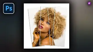 How to Create Vertical Panels in photoshop