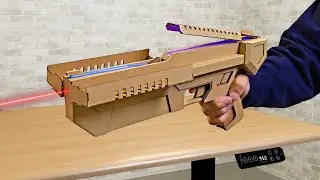 【FlexiSpot】Making Cool Rubber Band Rifle with Cardboard