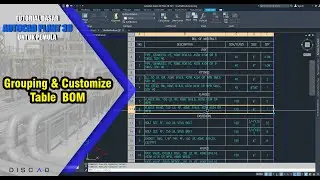 Autocad Plant 3D - Grouping & Customize Table BOM