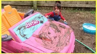 Disney Cars BARBIE Car Wash by Sam and Abby