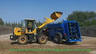 10T/16T/24T/32T Farm PTO driven organic Dung and Muck manure spreader