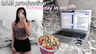 8AM productive school day in my life as a college student | uc irvine