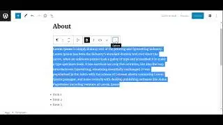 Adding Text Content to WordPress Pages Block Editor
