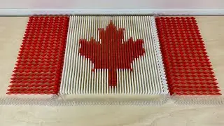 Flags of Canadian Provinces in 35,000 Dominoes (Plus Bonus Regional Flags)