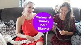 Minimalist Christmas Chunky Knit Blanket