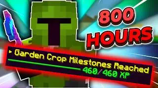 I Spent 800 Hours For MAX GARDEN | Hypixel SkyBlock Road To SUPREME 100 (67)