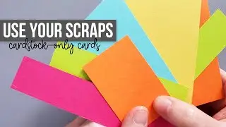 3 CLEVER CARD IDEAS for using up your CARDSTOCK SCRAPS! / ft. 