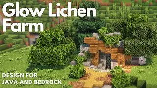 GLOW LICHEN FARM | Minecraft Tutorial | Java & Bedrock [1.21+]