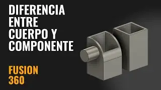 Diferencia entre Cuerpo y Componente - Fusion 360 en 5 min