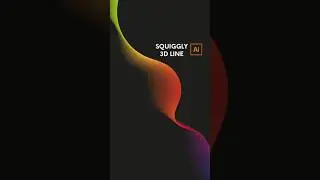 How to make squiggly 3d line | Illustrator tutorial #shorts #illustration #graphicdesign