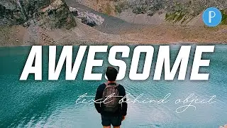Add Text Like Pro Just with your PHONE | How To Place Text Behind An Object with PixelLab