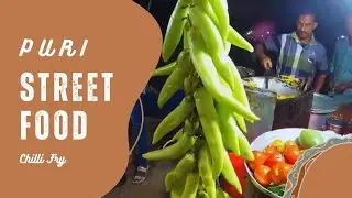 Puri ka street food, Mirchil fry #viral #streetfood