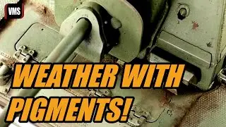 Weather a model tank with pigments dry earth effects VMS Alkyd binders weathering Tutorial Part 2