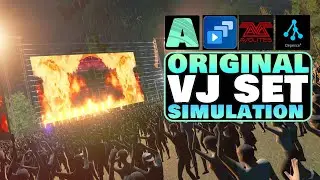Rock VJ Jam | Resolume Arena | Depence [Ultrawide 4k]