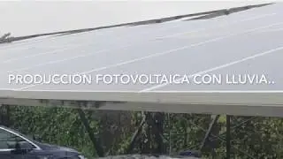 Producción fotovoltaica con lluvia
