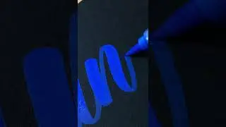 Blue Acrylic markers writing #acrylicpainting  #acrylicmarkers #writing #foryou  #art  #artwork