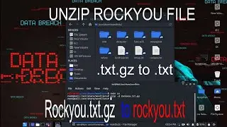 How to unzip and use rockyou.txt in kali linux | #rockyou #kali