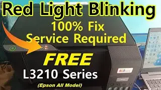 Epson L3210 Red Light Blinking Solution 100% Free || How To Reset Epson L3210 || Reset Epson L3210