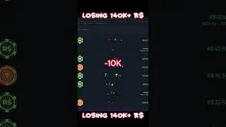 I LOST 140K ROBUX FROM GAMBLING 