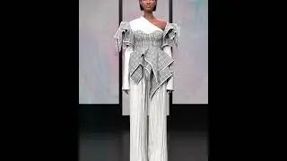 Monochrome chic -3d fashion 
