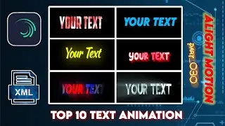 Part 030 Alight Motion Text Animation Preset #text #alightmotion #textanimation
