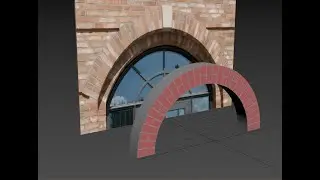 Bricks arc modeling 3ds max