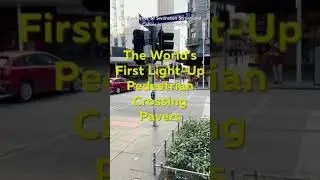 World’s First Light Up Crosswalk Pavers  #shorts
