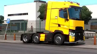 ETS 2 - Renault T Range Truck Transporting Metal Beams from Toulouse