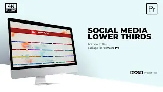 Premiere Pro Templates - Social Media Lower Thirds