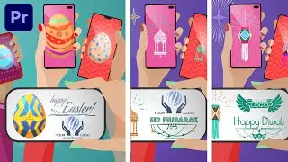 HAPPY EASTER - DIWALI & EID MUBARAK - PREMIERE PRO template project