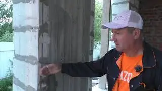 Устройство пилонов и колон в доме из газосиликатных блоков.