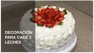 Decoración para Pastel 🎂 Fácil y Rápida!!!!