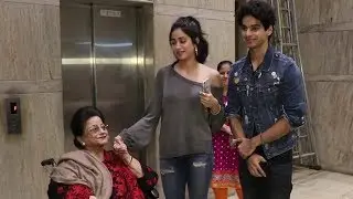 Jhanvi Kapoor & Ishaan Khattar SEEK BLESSINGS from Daadi Nirmal Kapoor before Dhadak Release