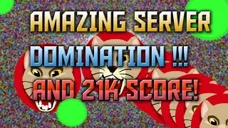 AGARIO // AMAZING SERVER DOMINATION + 21k SCORE OLD GAMEPLAY