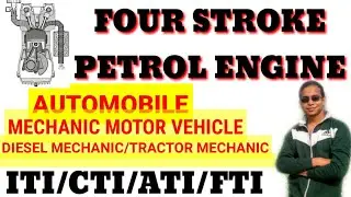FOUR STROKE PETROL ENGINE | FOUR STROKE SPARK IGNITION I SUCTION, COMPRESSION,POWER, EXHAUST STROKE