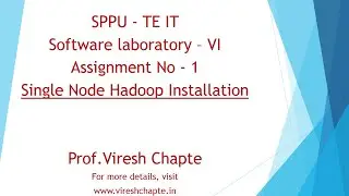 VIRESH CHAPTE | TE IT | SL VI | Singlenode hadoop-2.9.0 Installation on  ubuntu|Assignment 1|