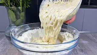 Dough in 1 hour❗❗ Italian bread❗❗No kneading, no eggs or butter, quick and delicious.