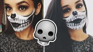 Halloween Makeup Tutorial | Half Skull Face