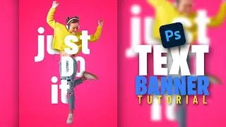 Cool text Banner/Poster in photoshop | Hack The Design