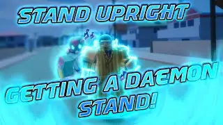 How many arrows does it take to get a daemon stand in stand upright?