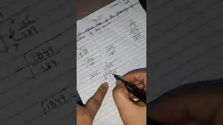 Find Square and square roots of mixed fractions and proper fractions by division method class8 up bo