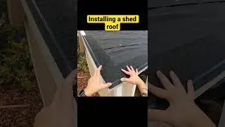 Installing a shed roof. Full video on my channel. 