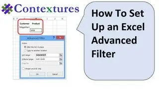 How to Set Up an Excel Advanced Filter