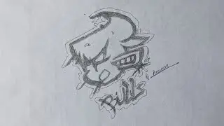 Dark Bull drawing | Dark Bull beyblade drawing | how to draw beyblade | Benkei Dark Bull face bolt