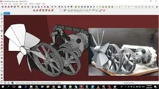 Making gears in sketchup and 3D-print them! Works so well and it's Easy!
