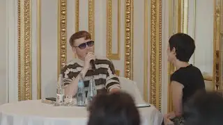 Eddy de Pretto at the second Les Conversations Créatives at the Hotel de Crillon