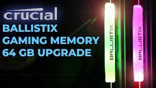 Crucial Ballistix Gaming Memory Review - 32GB to 64GB Upgrade - Can it Decrease Your Rendering Time?