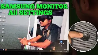 How to adjust Brightness and Contrast in Samsung Monitor |Samsung 24 Inch IPS Panel MONITOR SETTINGS